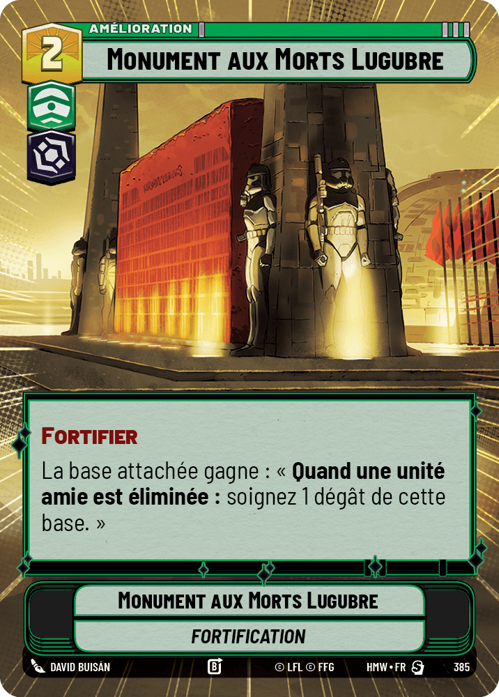 Monument aux Morts Lugubre - XHMW-385 - Hyperspace - recto Français
