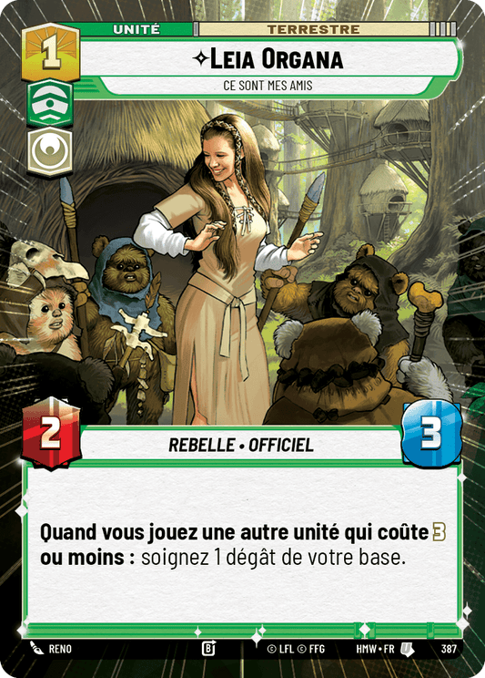 Leia Organa, Ce Sont Mes Amis - XHMW-387 - Hyperspace - recto Français