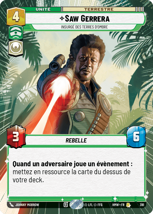 Saw Gerrera, Insurgé Des Terres D'Ombre - XHMW-391 - Hyperspace - recto Français