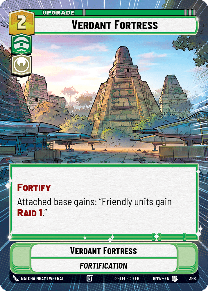 Forteresse Verdoyante - XHMW-398 - Hyperspace - recto Anglais
