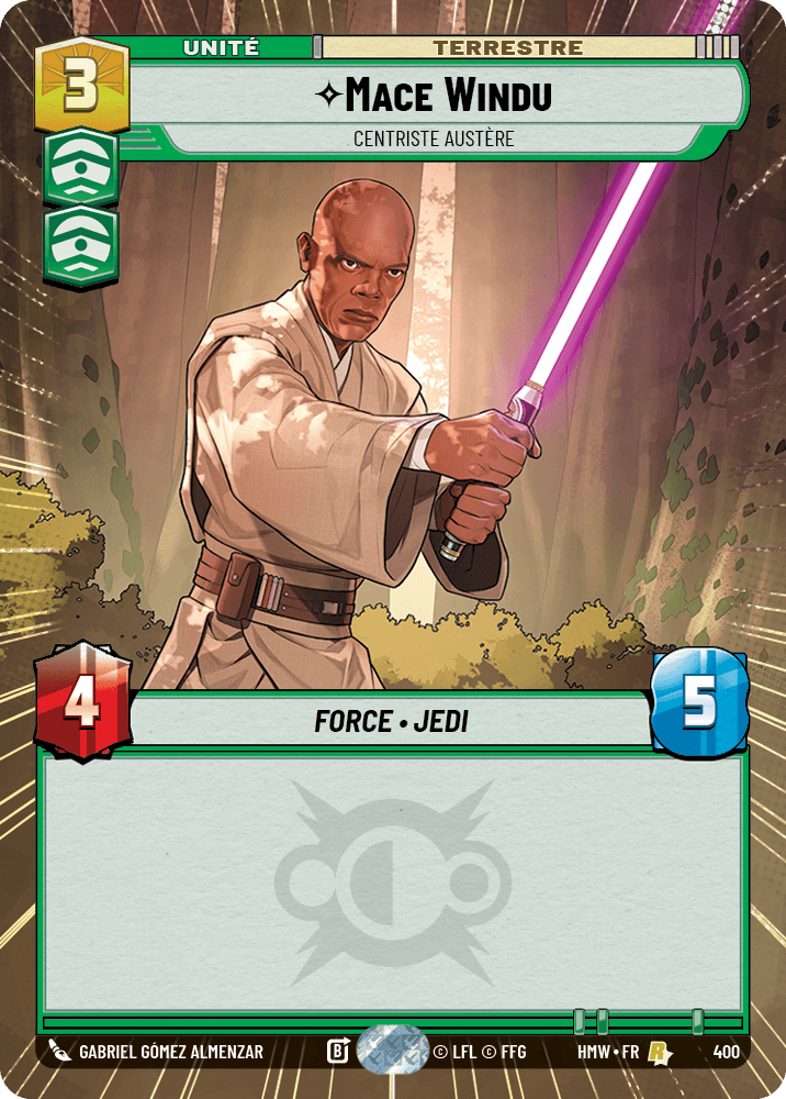 Mace Windu, Centriste Austère - XHMW-400 - Hyperspace - recto Français