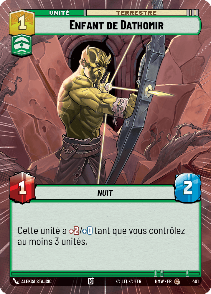 Enfant de Dathomir - XHMW-401 - Hyperspace - recto Français