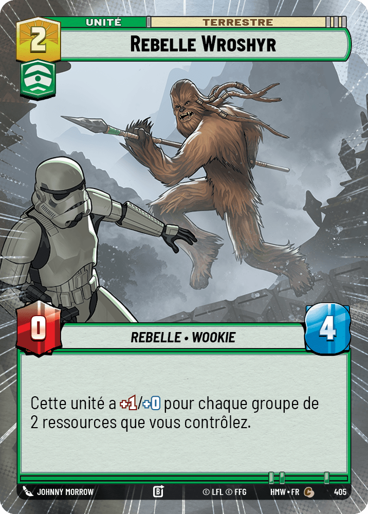Rebelle Wroshyr - XHMW-405 - Hyperspace - recto Français
