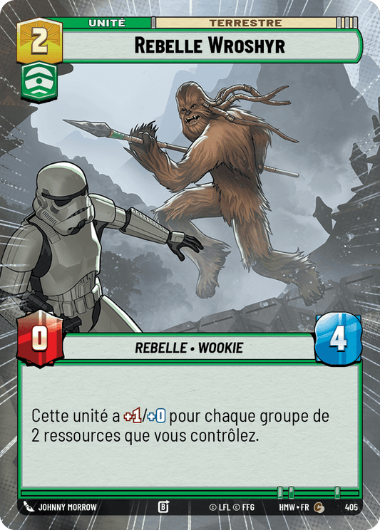 Rebelle Wroshyr - XHMW-405 - Hyperspace - recto Français