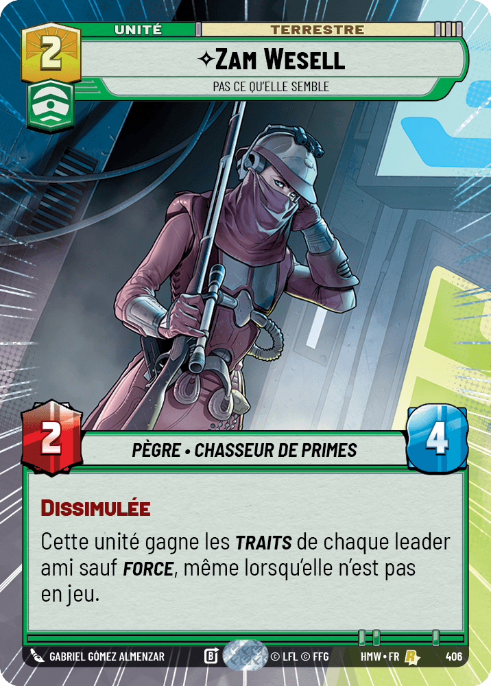 Zam Wesell, Pas Ce Qu'Elle Semble - XHMW-406 - Hyperspace - recto Français