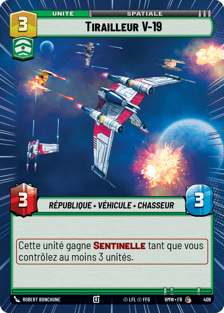 Tirailleur V-19 - XHMW-409 - Hyperspace - recto Français