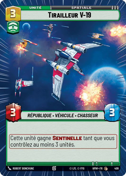 Tirailleur V-19 - XHMW-409 - Hyperspace - recto Français