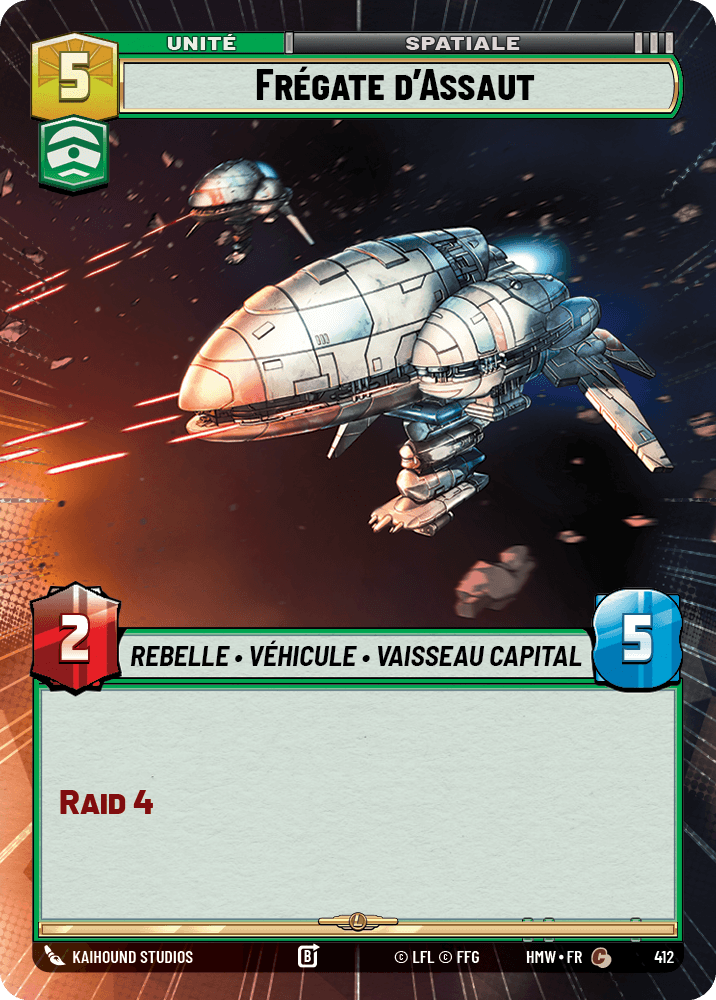 Frégate d'Assaut - XHMW-412 - Hyperspace - recto Français