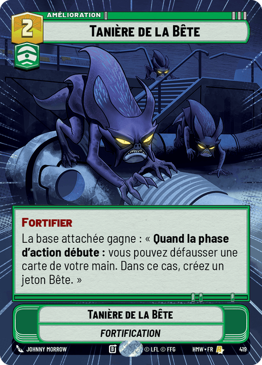 Tanière de la Bête - XHMW-419 - Hyperspace - recto Français