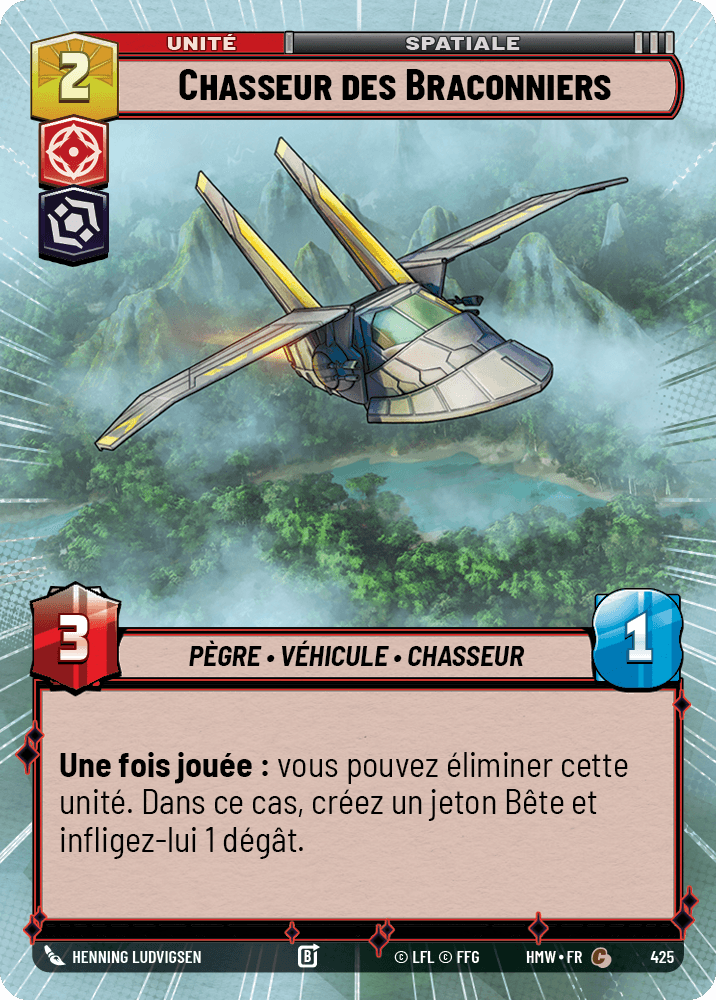 Chasseur des Braconniers - XHMW-425 - Hyperspace - recto Français