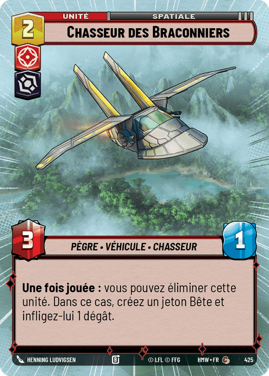 Chasseur des Braconniers - XHMW-425 - Hyperspace - recto Français