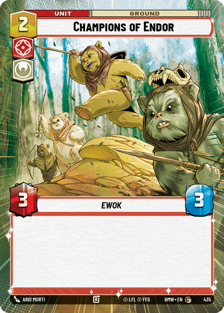Champions d'Endor - XHMW-435 - Hyperspace - recto Anglais