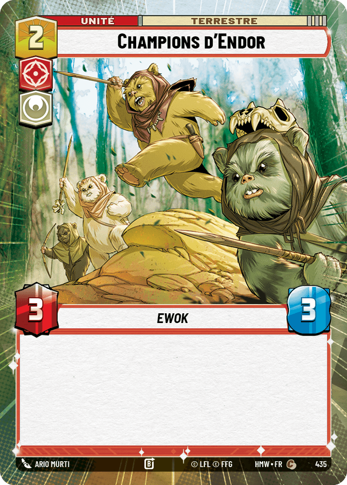 Champions d'Endor - XHMW-435 - Hyperspace - recto Français