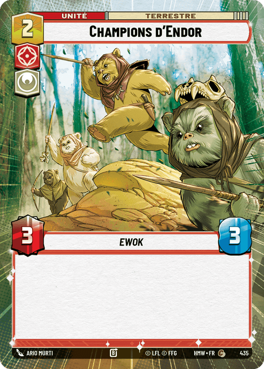 Champions d'Endor - XHMW-435 - Hyperspace - recto Français