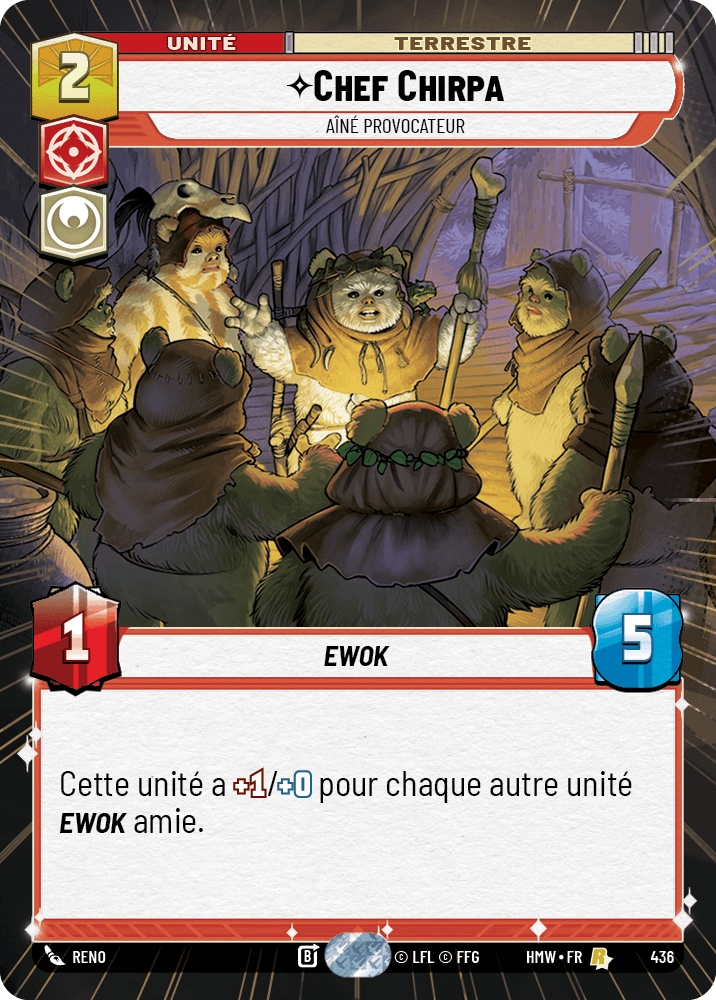 Chef Chirpa, Aîné Provocateur - XHMW-436 - Hyperspace - recto Français