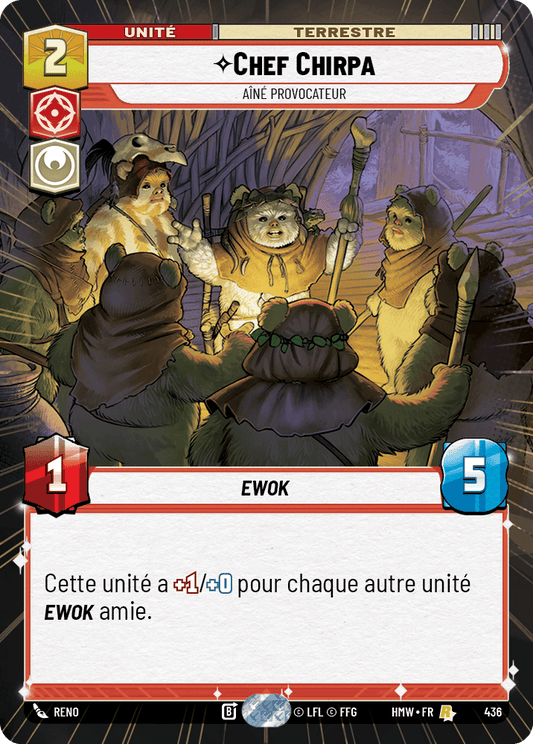 Chef Chirpa, Aîné Provocateur - XHMW-436 - Hyperspace - recto Français