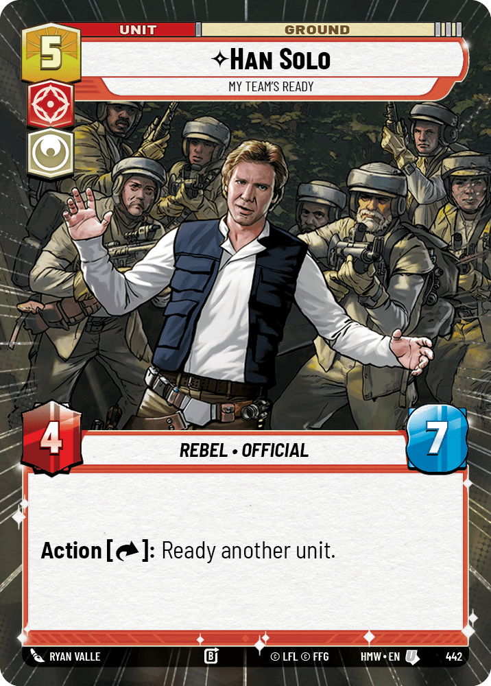 Han Solo, Mon Équipe Est Prête - XHMW-442 - Hyperspace - recto Anglais