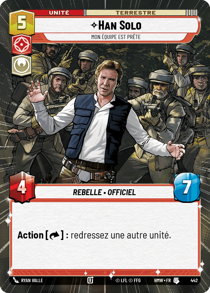 Han Solo, Mon Équipe Est Prête - XHMW-442 - Hyperspace - recto Français
