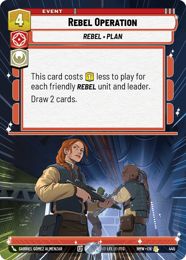 Opération Rebelle - XHMW-445 - Hyperspace - recto Anglais