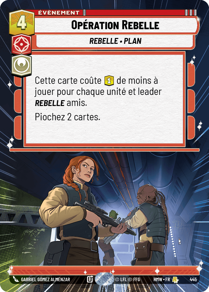 Opération Rebelle - XHMW-445 - Hyperspace - recto Français