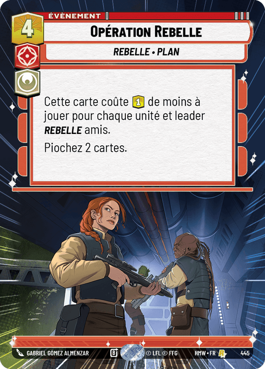 Opération Rebelle - XHMW-445 - Hyperspace - recto Français