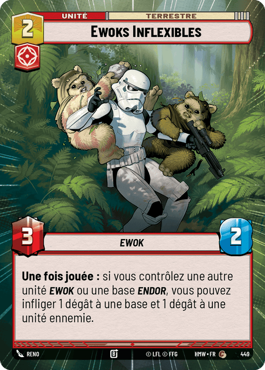 Ewoks Inflexibles - XHMW-449 - Hyperspace - recto Français