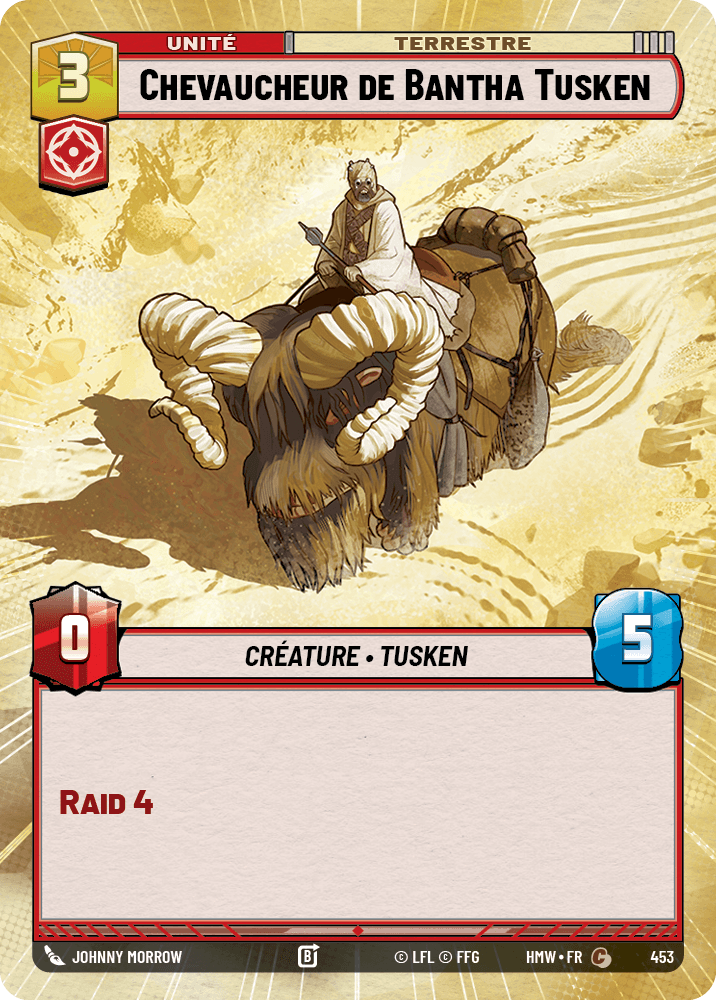 Chevaucheur de Bantha Tusken - XHMW-453 - Hyperspace - recto Français