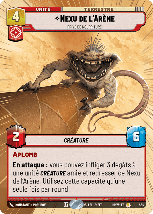 Nexu de l'Arène, Privé De Nourriture - XHMW-454 - Hyperspace - recto Français