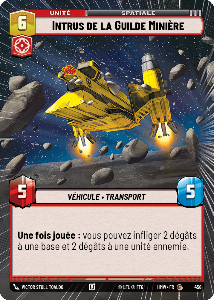 Intrus de la Guilde Minière - XHMW-458 - Hyperspace - recto Français