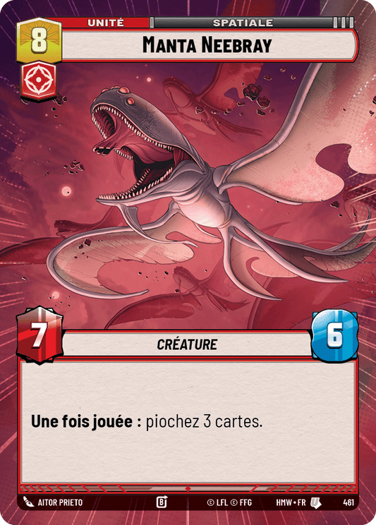 Manta Neebray - XHMW-461 - Hyperspace - recto Français
