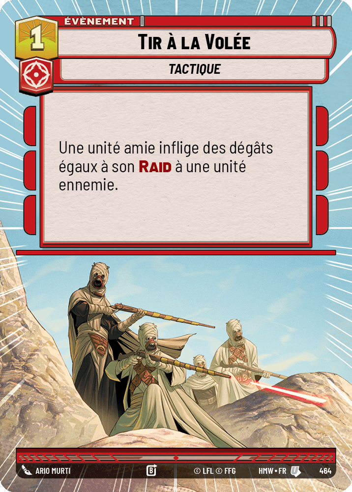 Tir à la Volée - XHMW-464 - Hyperspace - recto Français