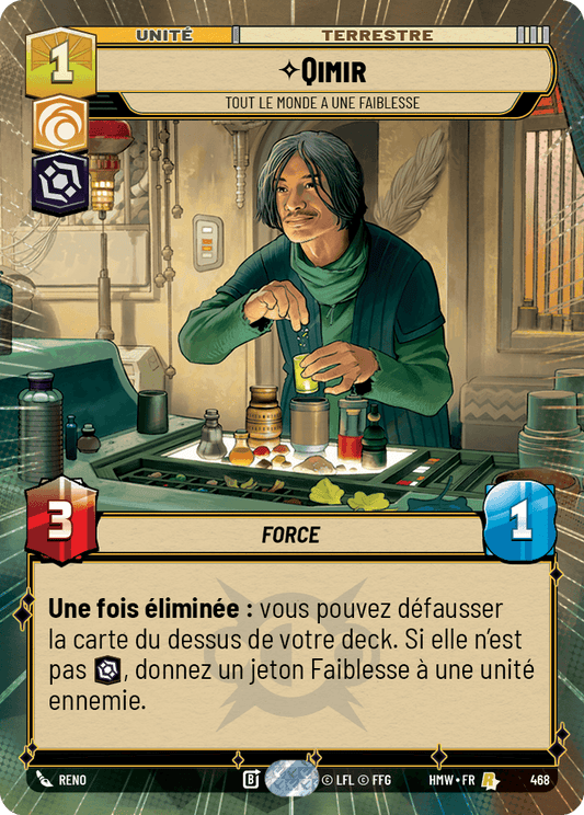 Qimir, Tout Le Monde A Une Faiblesse - XHMW-468 - Hyperspace - recto Français