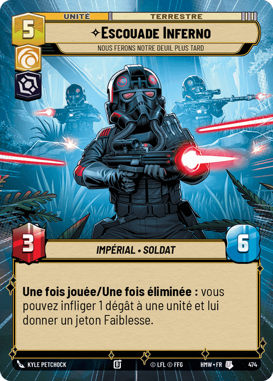 Escouade Inferno, Nous Ferons Notre Deuil Plus Tard - XHMW-474 - Hyperspace - recto Français