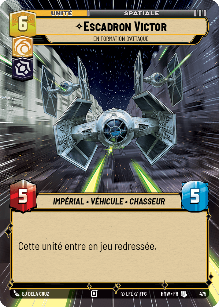 Escadron Victor, En Formation D'Attaque - XHMW-475 - Hyperspace - recto Français