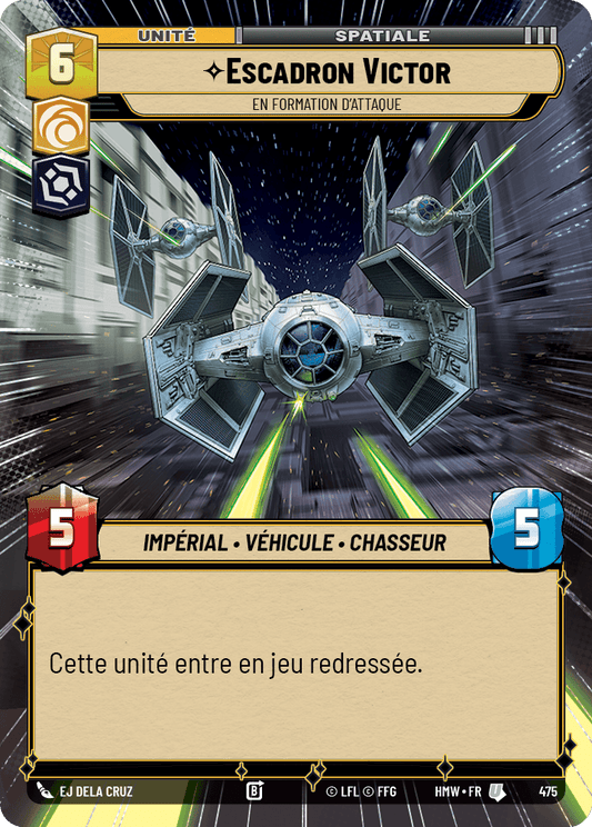 Escadron Victor, En Formation D'Attaque - XHMW-475 - Hyperspace - recto Français