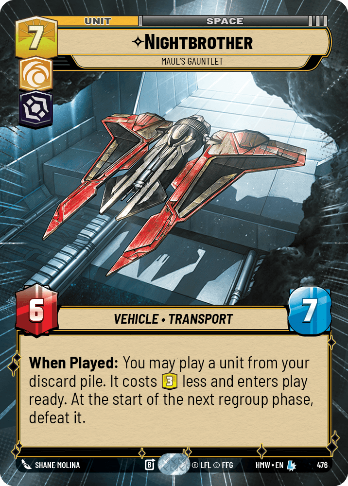Nightbrother, Gauntlet De Maul - XHMW-476 - Hyperspace - recto Anglais
