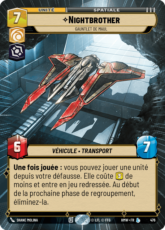 Nightbrother, Gauntlet De Maul - XHMW-476 - Hyperspace - recto Français