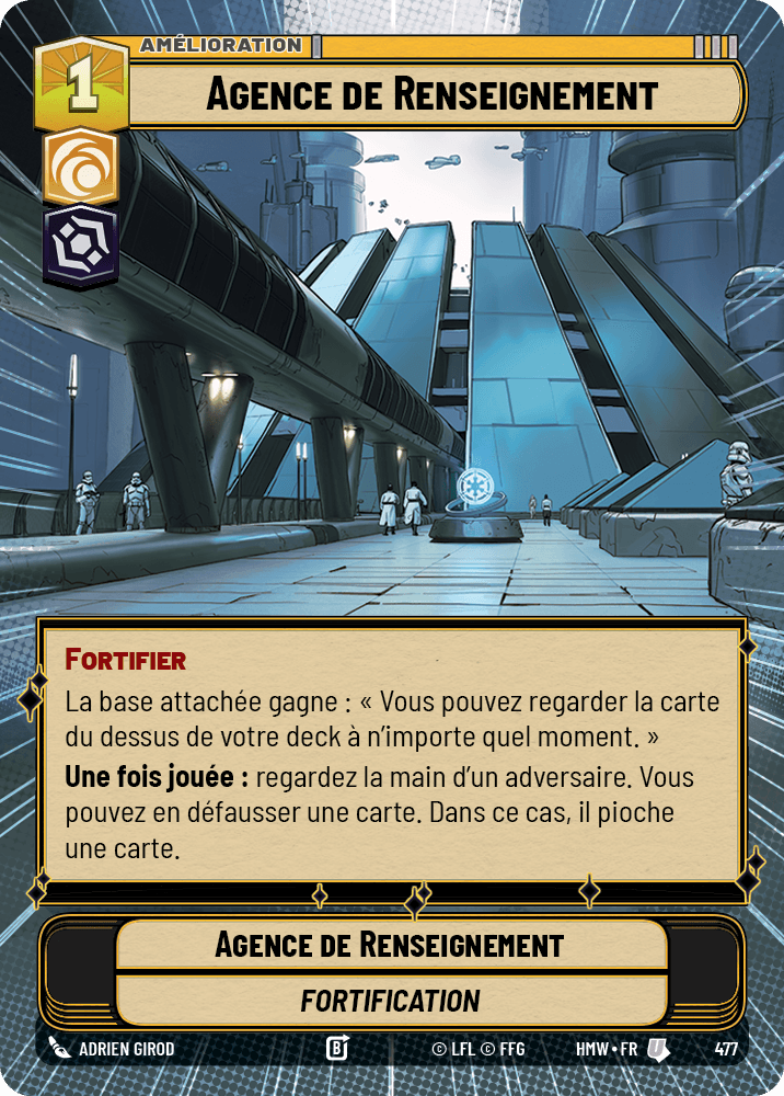 Agence de Renseignement - XHMW-477 - Hyperspace - recto Français