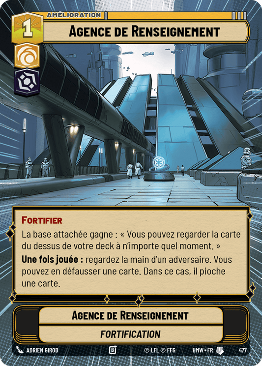 Agence de Renseignement - XHMW-477 - Hyperspace - recto Français