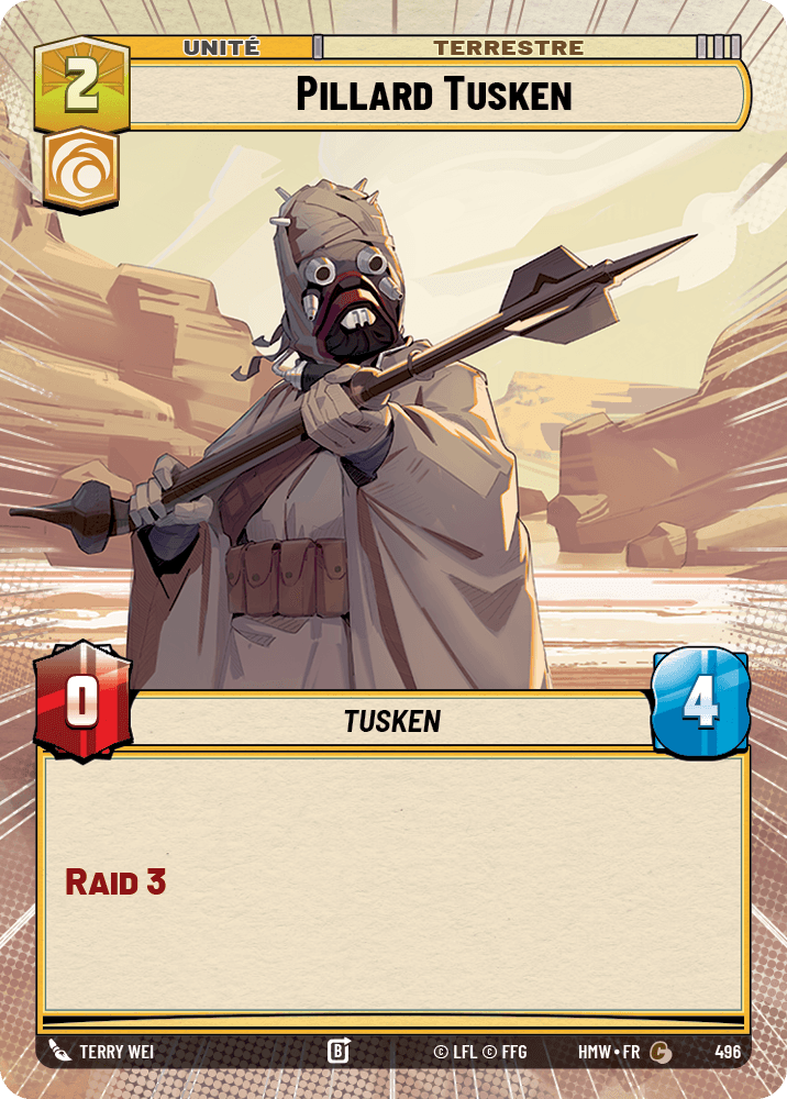 Pillard Tusken - XHMW-496 - Hyperspace - recto Français