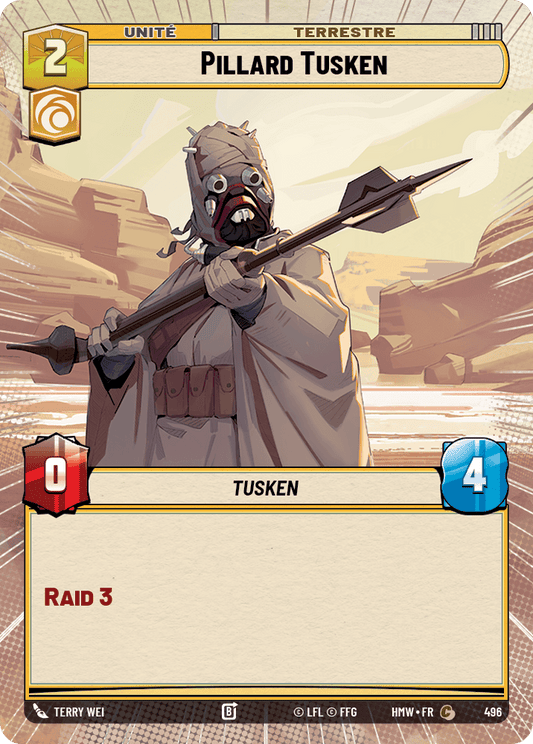 Pillard Tusken - XHMW-496 - Hyperspace - recto Français