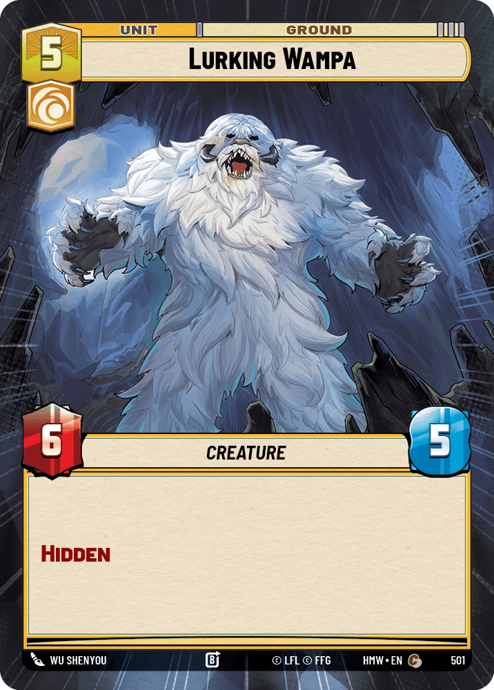 Wampa Rôdant - XHMW-501 - Hyperspace - recto Anglais