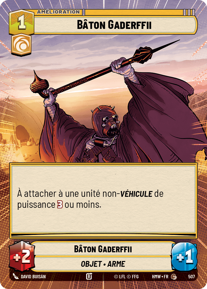 Bâton Gaderffii - XHMW-507 - Hyperspace - recto Français