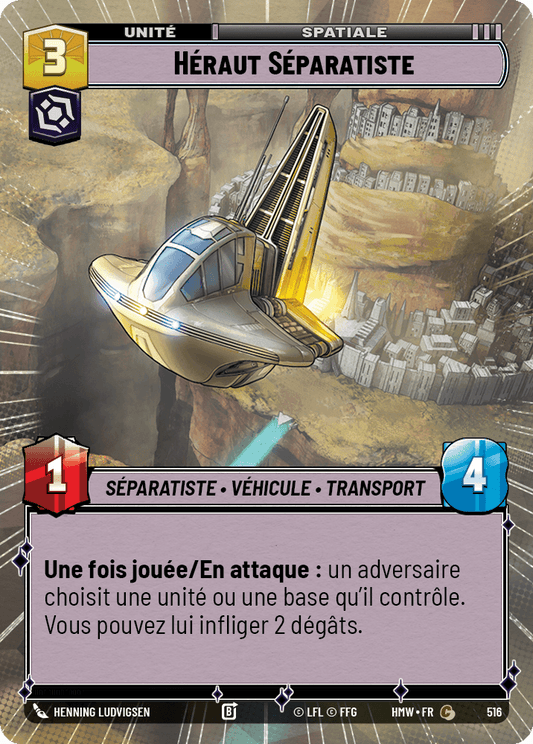 Héraut Séparatiste - XHMW-516 - Hyperspace - recto Français