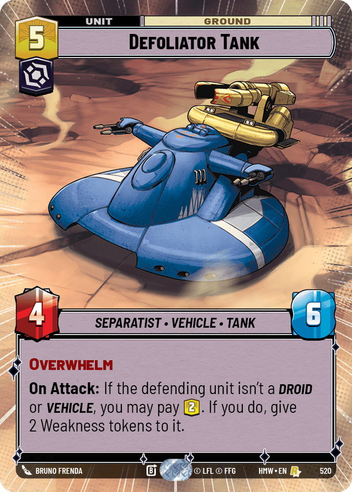 Tank Defoliator - XHMW-520 - Hyperspace - recto Anglais