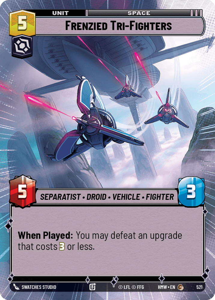 Tri-Chasseurs Furieux - XHMW-521 - Hyperspace - recto Anglais