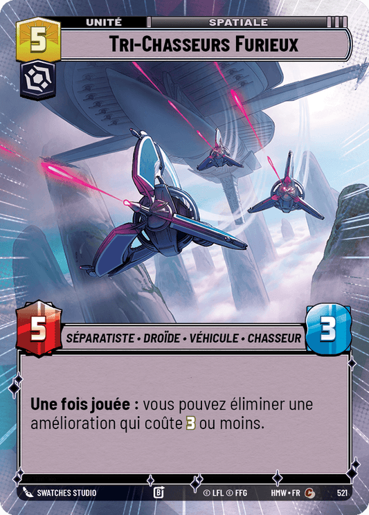 Tri-Chasseurs Furieux - XHMW-521 - Hyperspace - recto Français