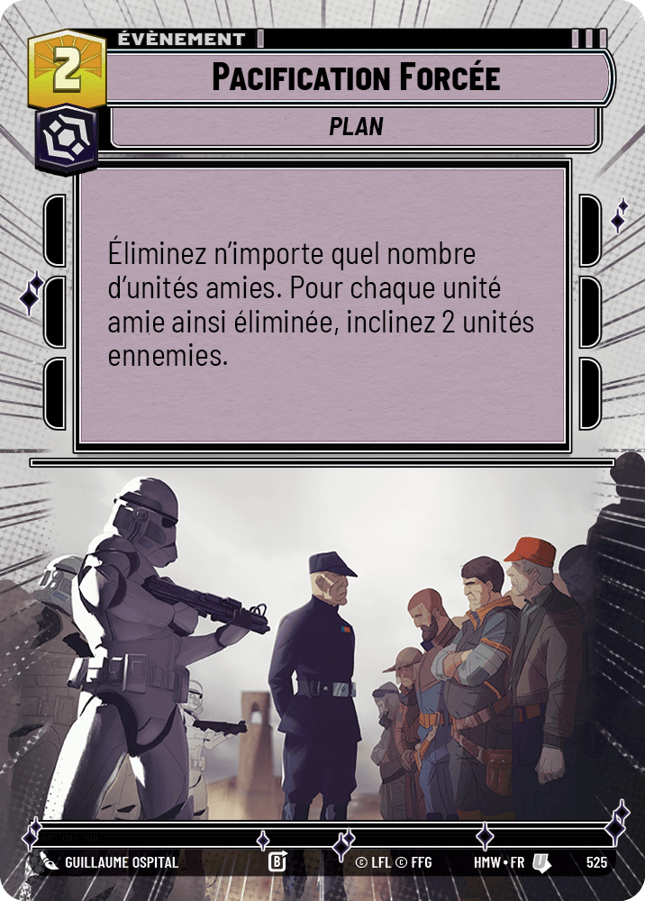 Pacification Forcée - XHMW-525 - Hyperspace - recto Français