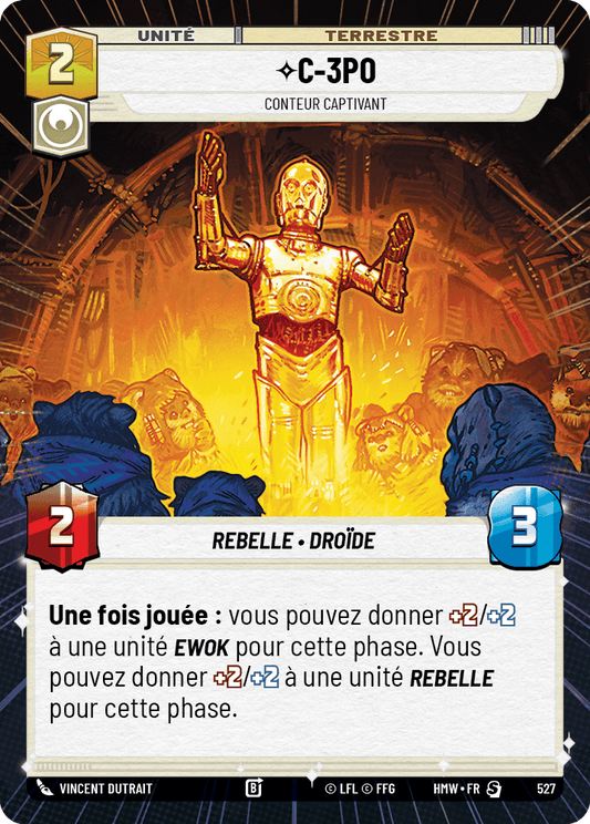 C-3PO, Conteur Captivant - XHMW-527 - Hyperspace - recto Français