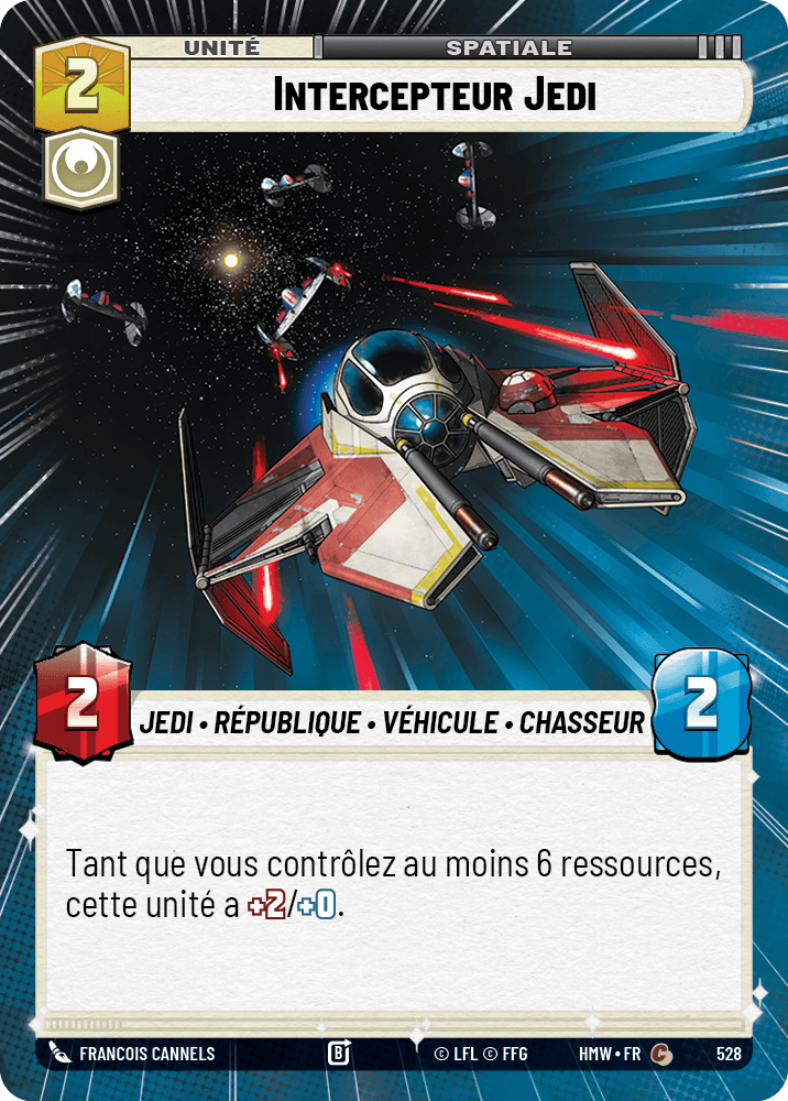 Intercepteur Jedi - XHMW-528 - Hyperspace - recto Français